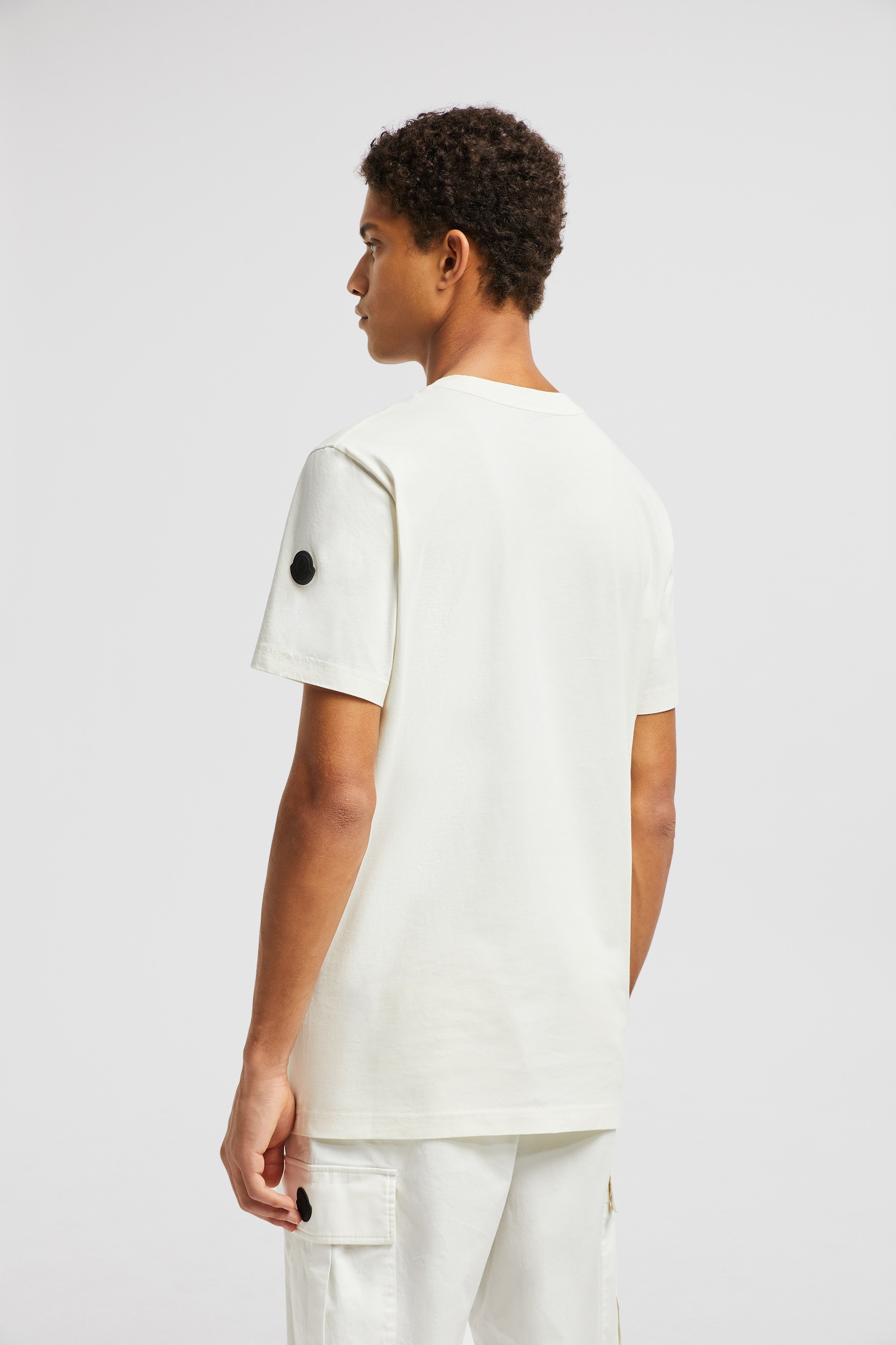 Blurred Logo Cotton T-Shirt - 5