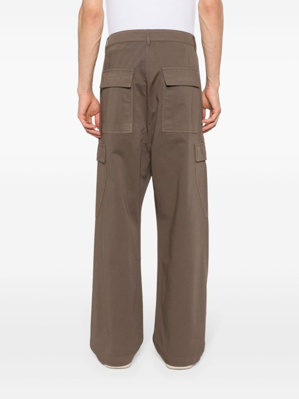 cotton straight cargo pants - 4
