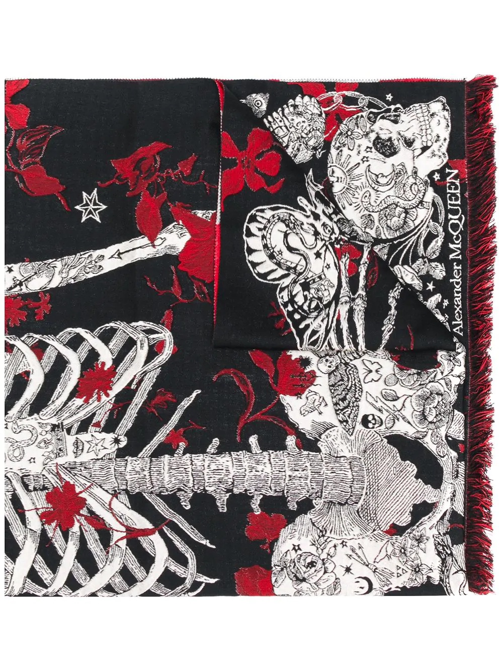 tattoo skeleton scarf - 1