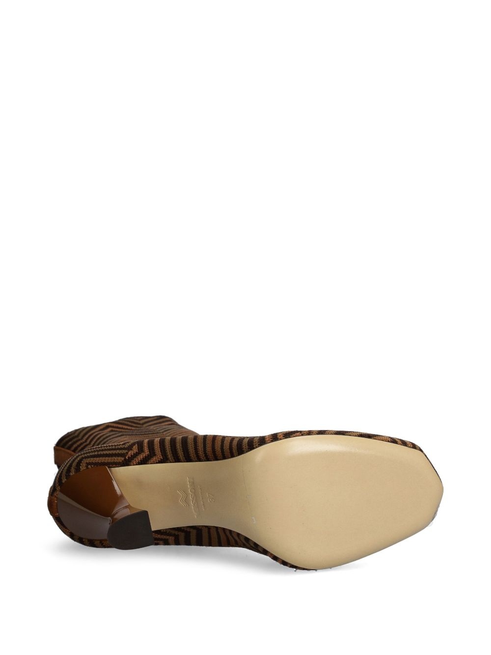 zigzag-pattern boots - 5