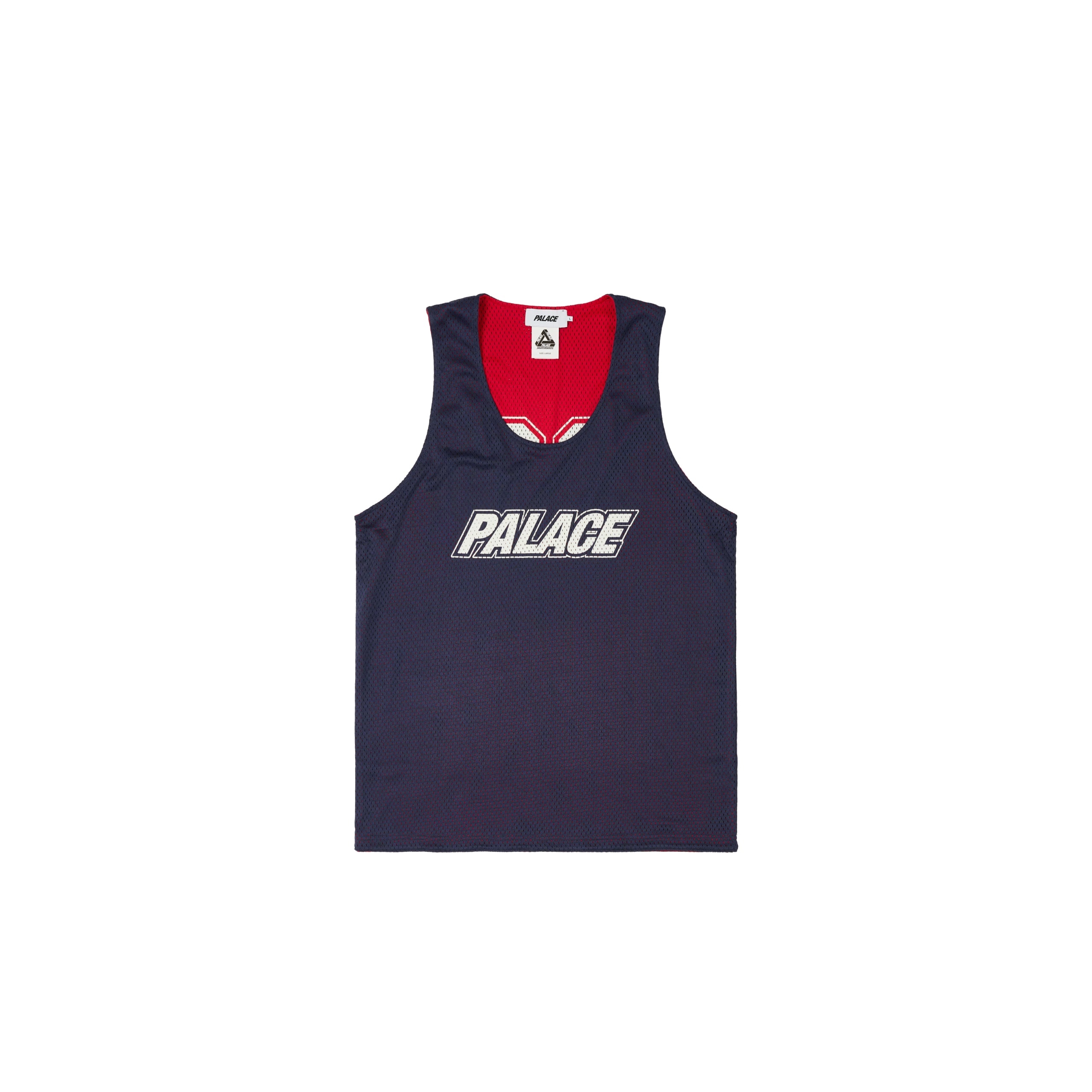 MESH REVERSO BORDER VEST NAVY - 1