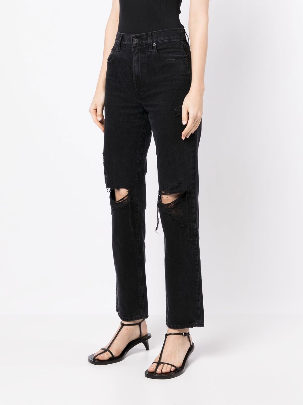 London ripped-detailed jeans - 3