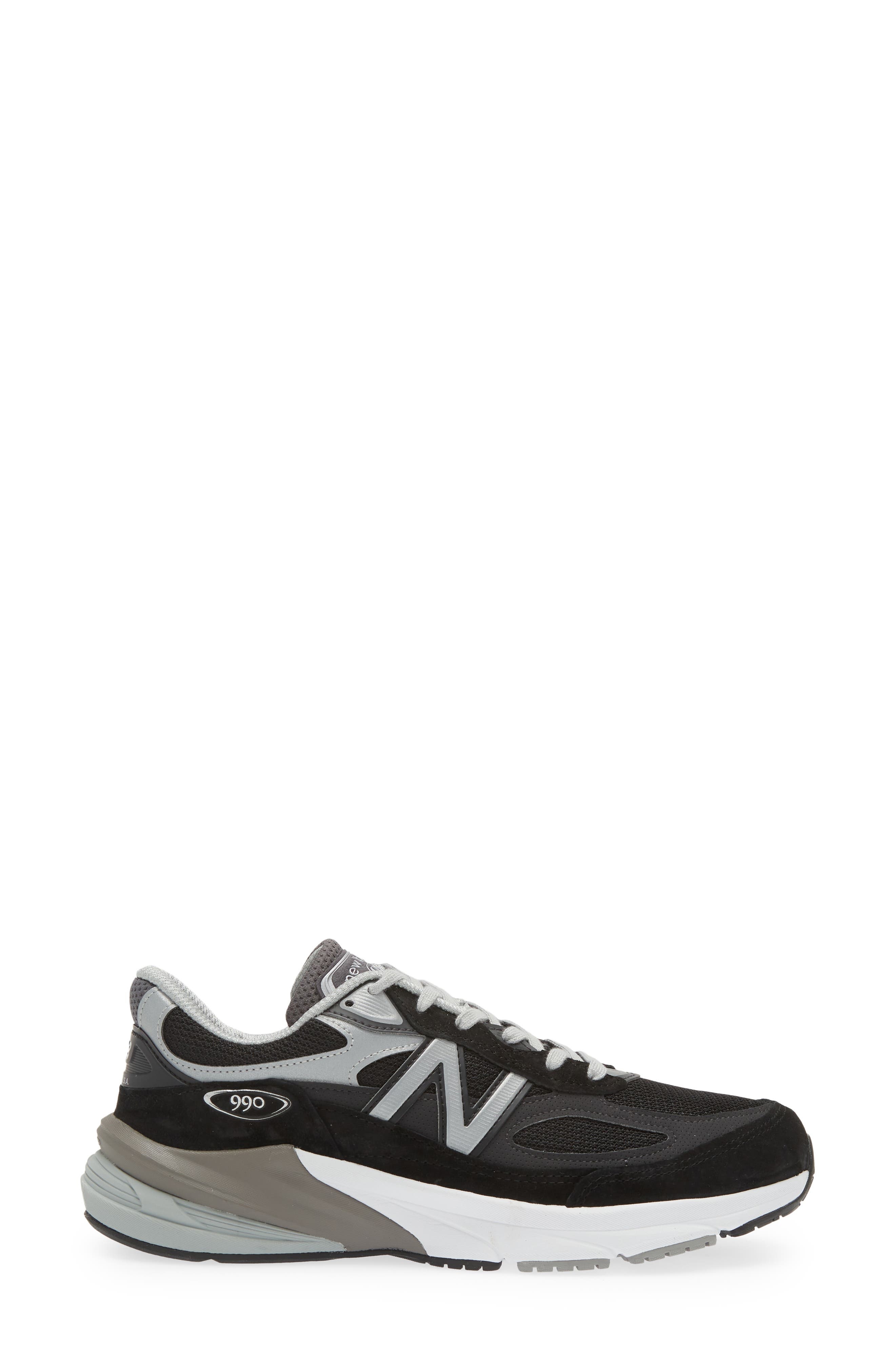 New Balance 990V6 Core Running Shoe in Black/Black at Nordstrom - 3