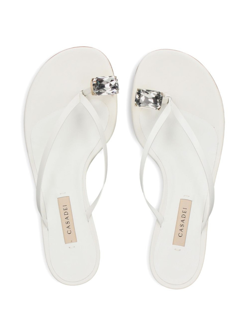 crystal-embellished leather sandals 3