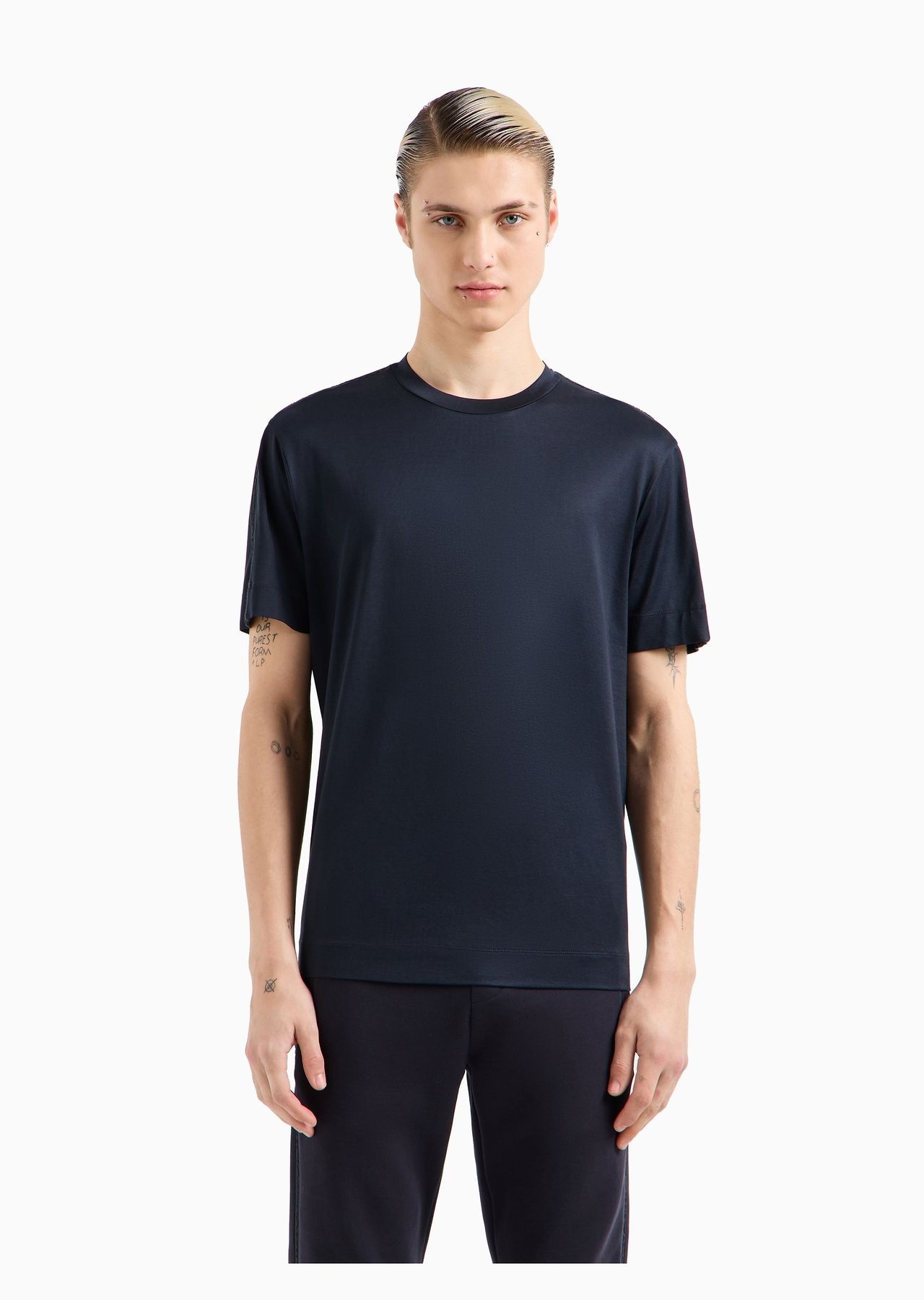 ASV Lyocell-blend jersey T-shirt with embossed logo tape - 2