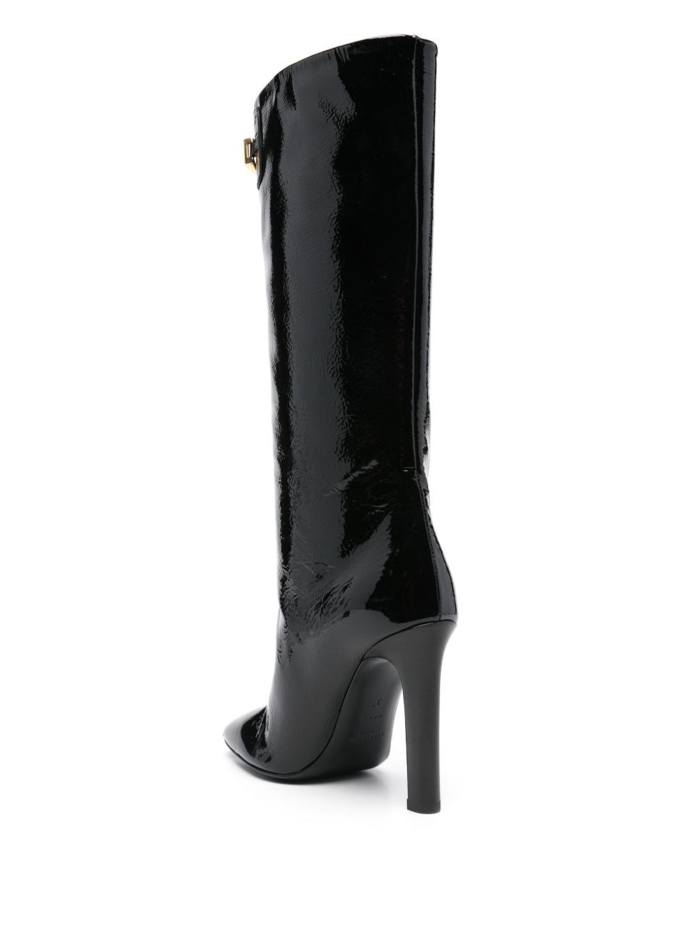 leather knee-length boots - 3