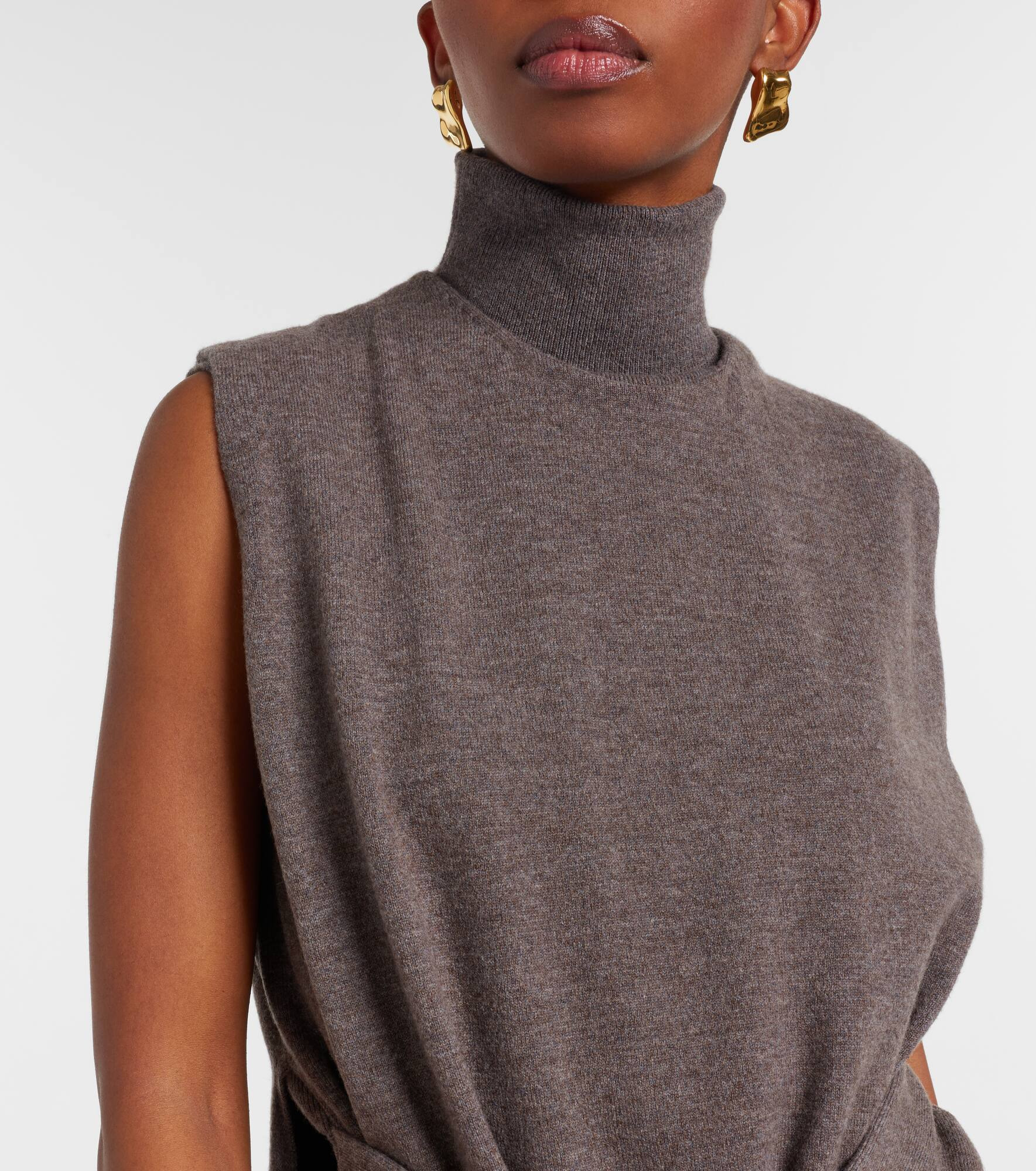Layered wool and cashmere-blend top - 4
