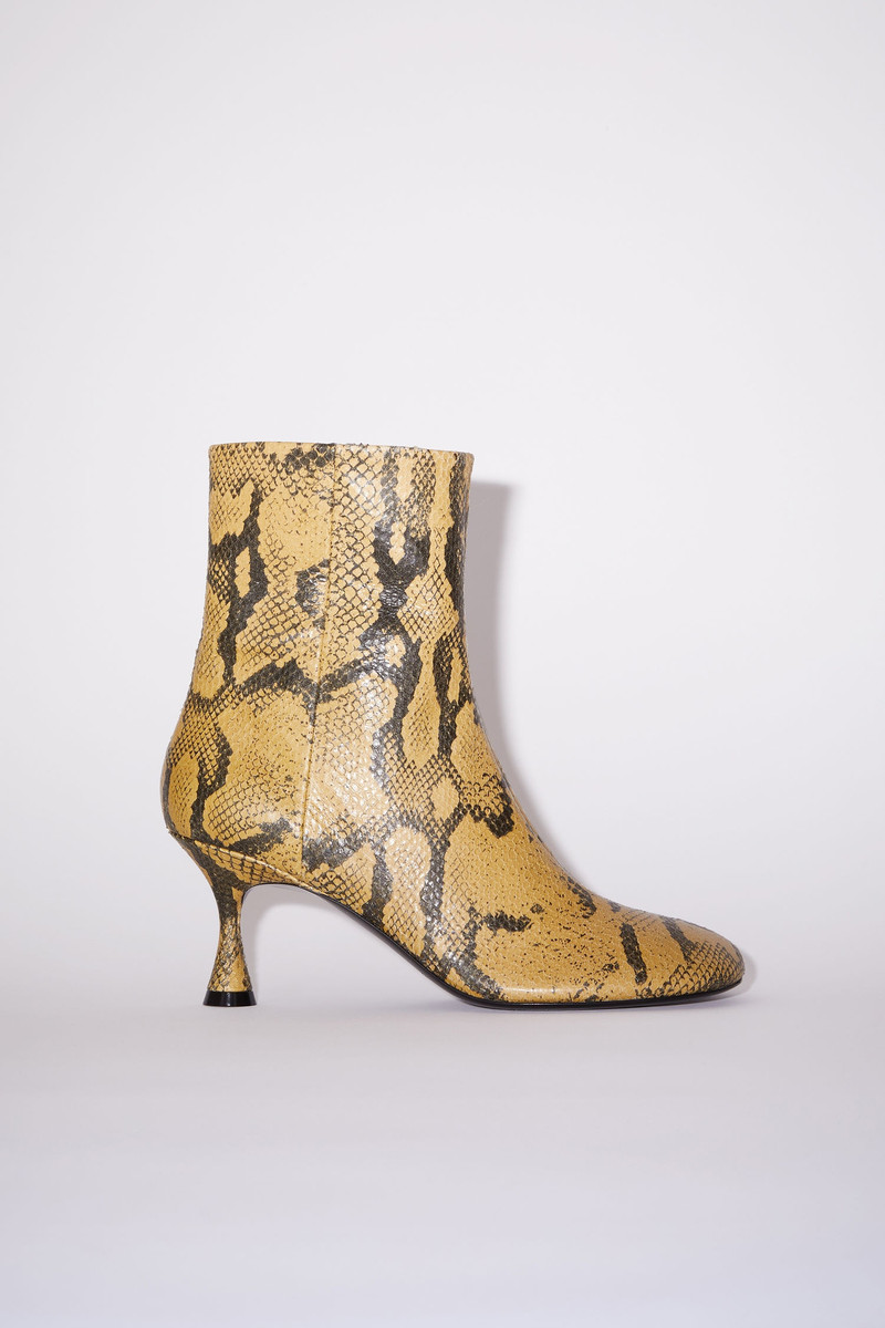 Leather ankle boots - Multi beige 1