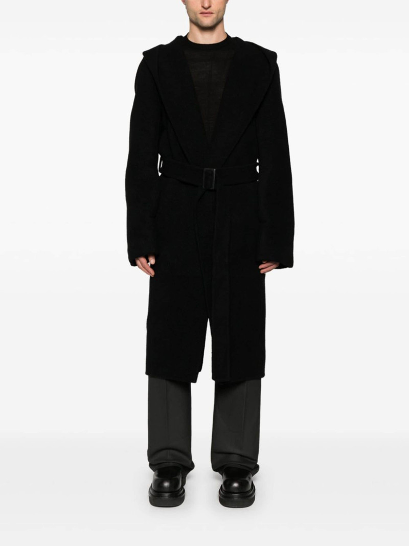 Rick Owens Slim Hoodie cashmere coat outlook