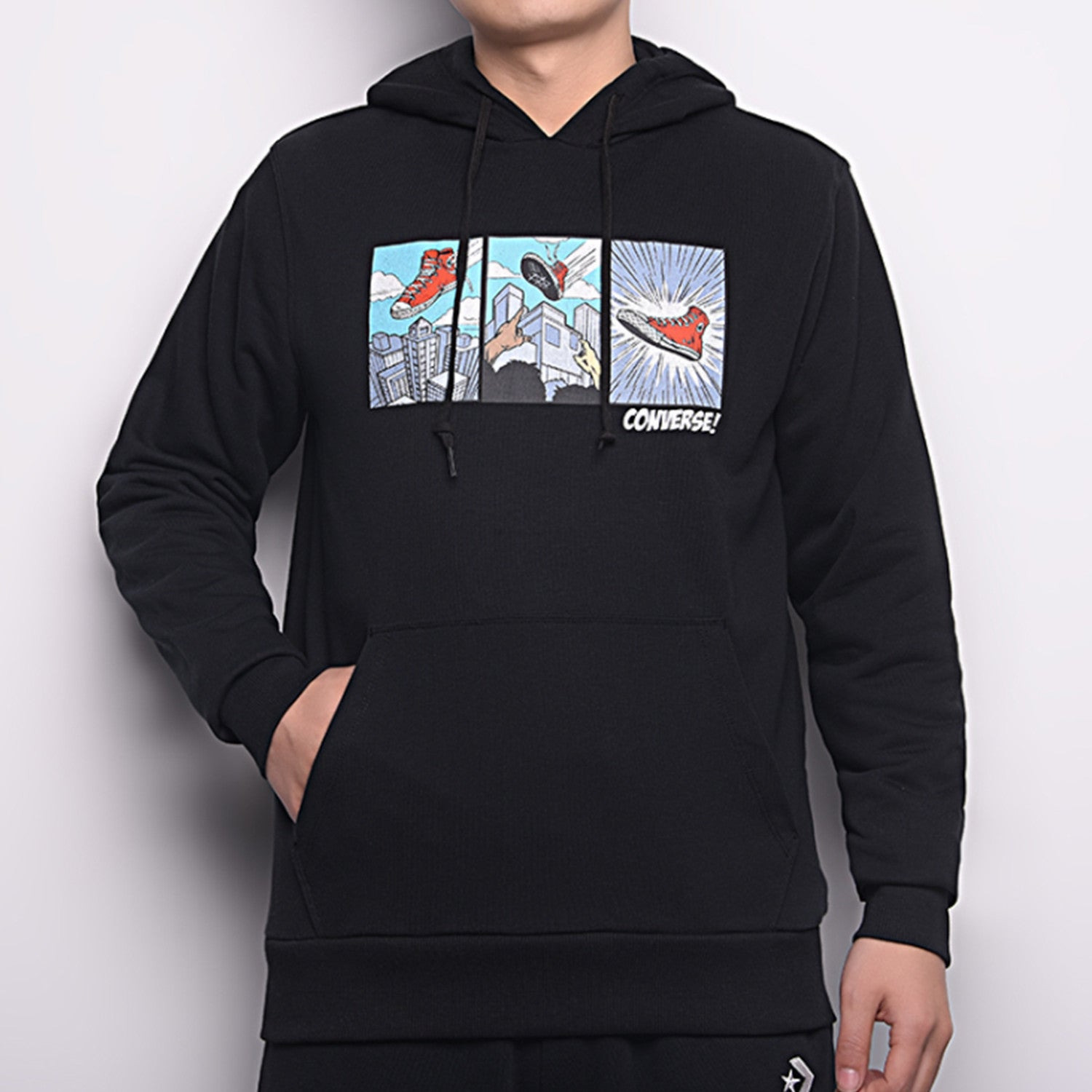 Converse Comic Graphic Hoodie 'Black' 10023948-A02 - 3