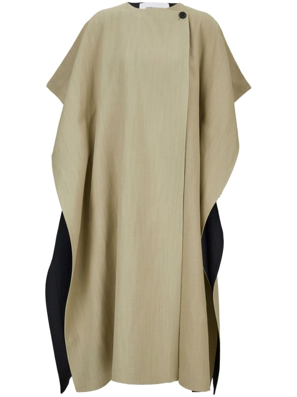 two-tone layered cape - 1