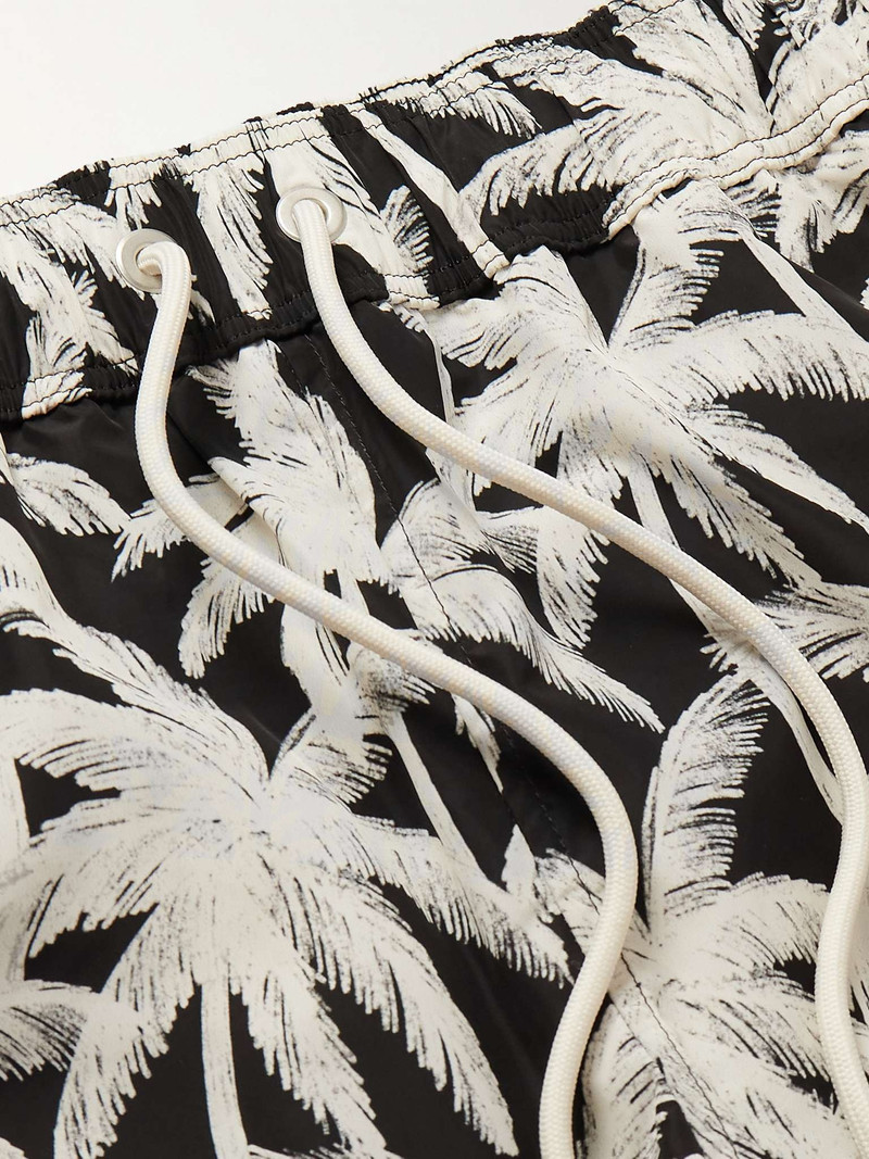 Straight-Leg Mid-Length Printed Swim Shorts 4