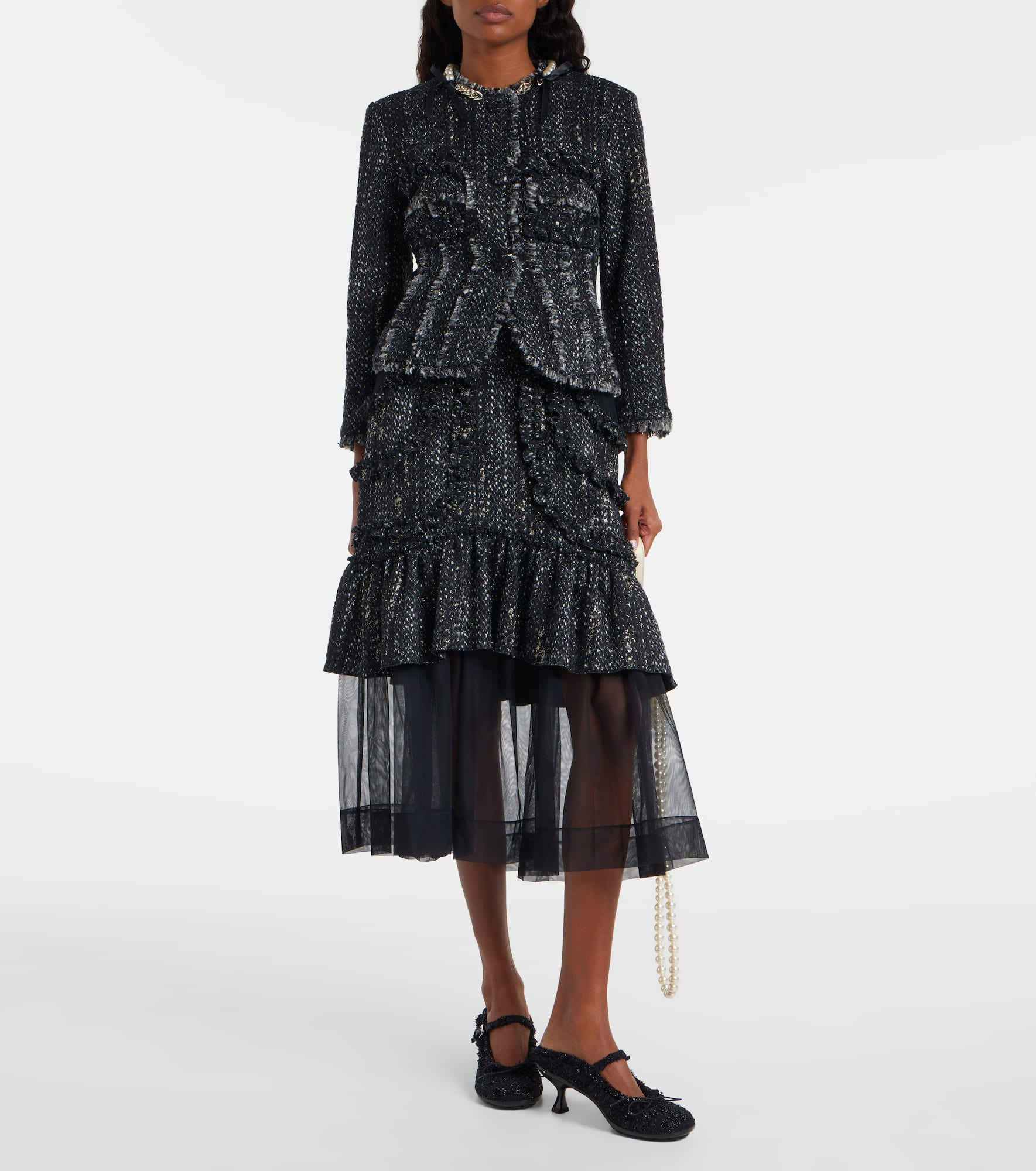 Embellished tweed jacket - 2