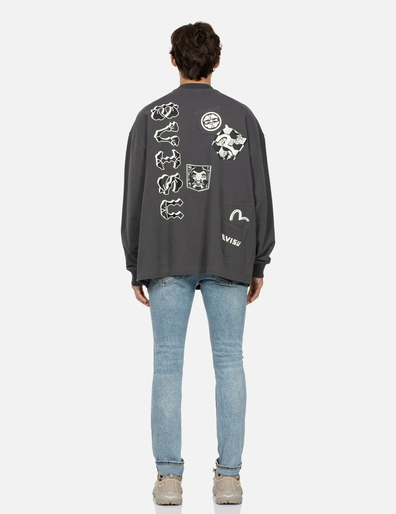 SEAGULL EMBROIDERY DISTRESSED FLEX SKINNY DENIM JEANS #2028 5