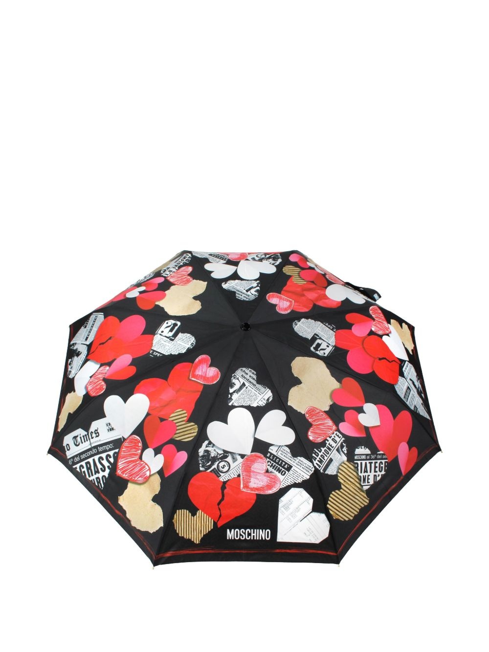 heart-print umbrella - 2