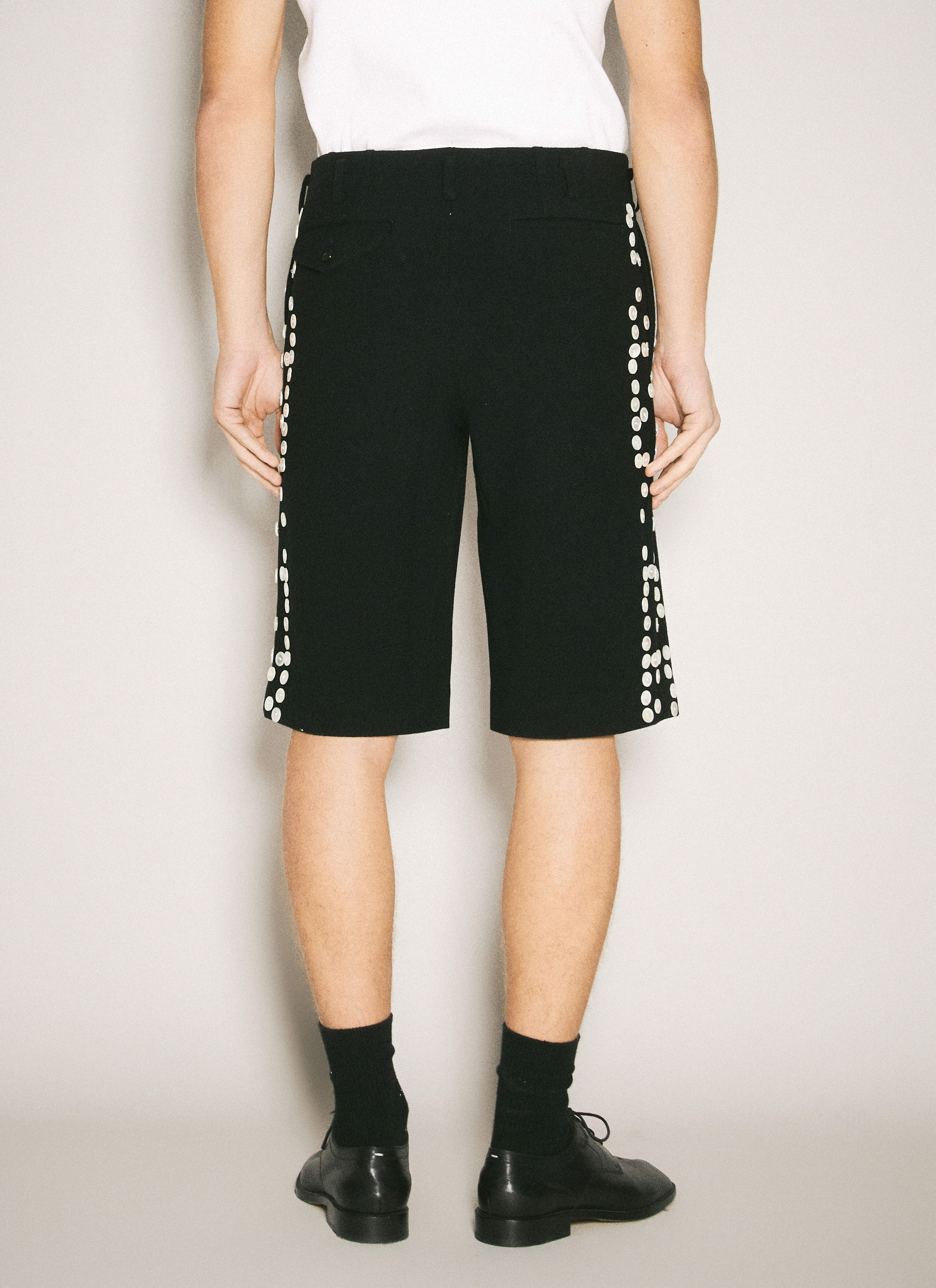 Button-Embellished Shorts - 5