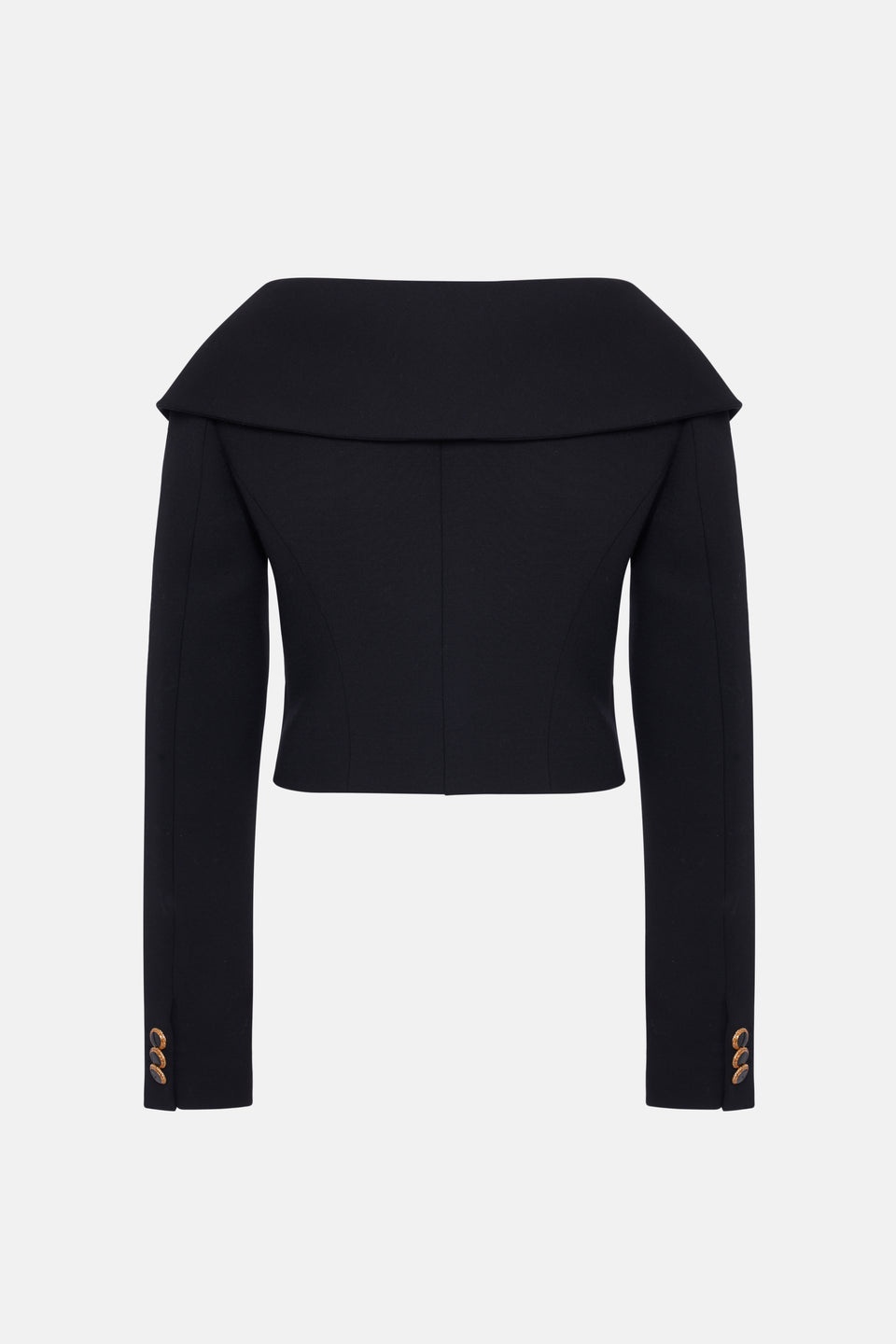 WOOL OFF THE SHOULDER JACKET - 2