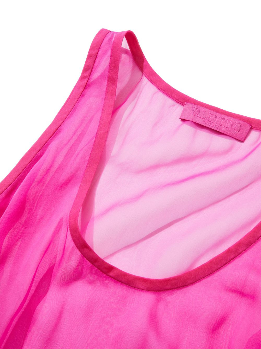 semi-sheer silk tank top - 2