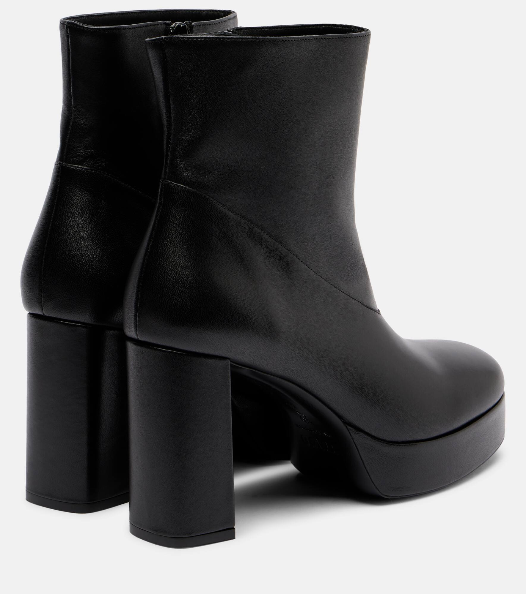 Jodie leather platform ankle boots - 2