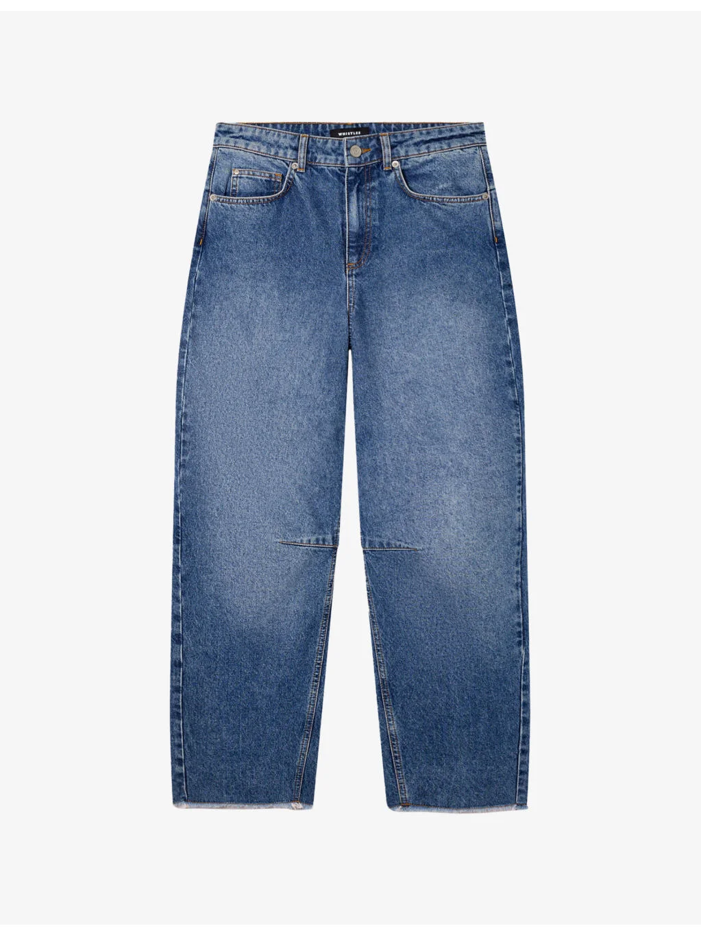 Authentic Raw-Hem Barrel Jeans - 1
