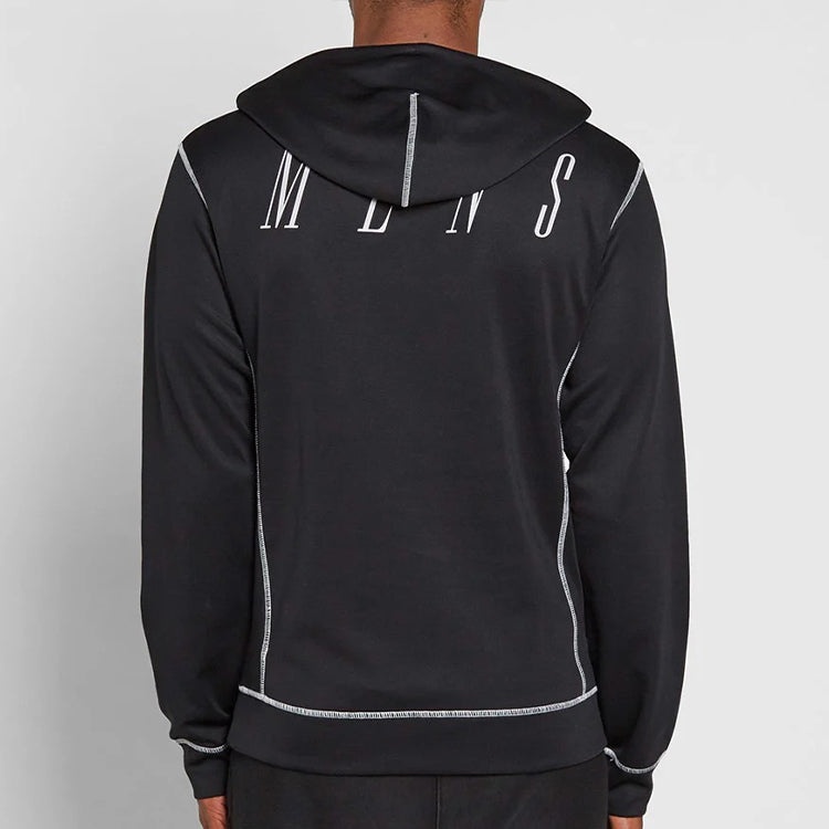 Off-White OFF Applique Hooded Sweater Unisex Black OMBB021F172460441019 - 4
