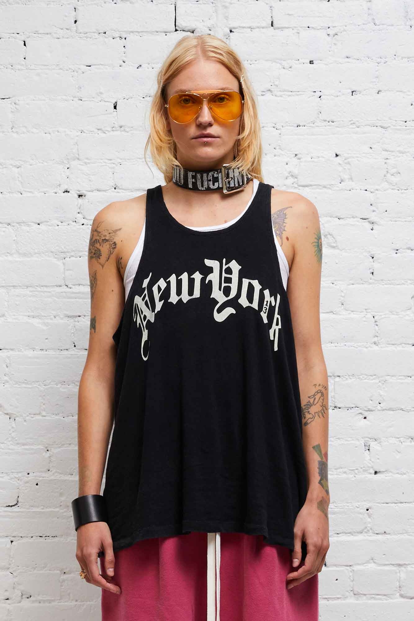 NEW YORK RELAXED TANK - BLACK - 2