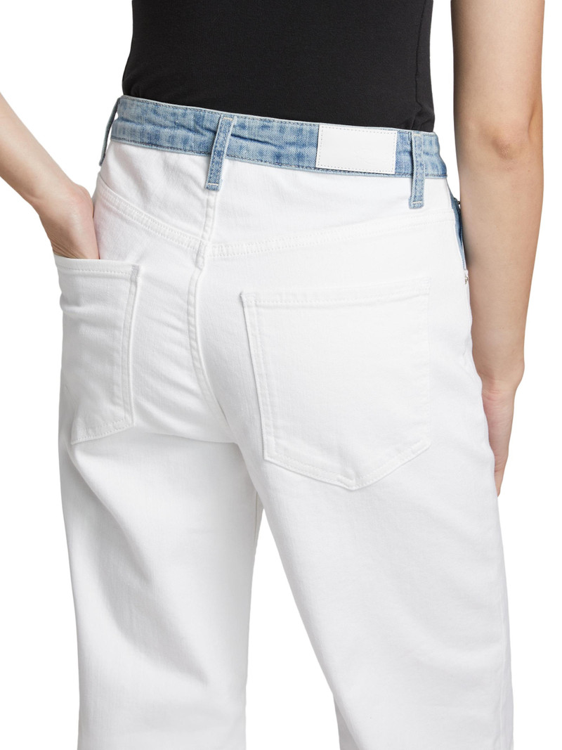 Women's Del Mar Stretch-Denim Straight Jeans - Skipper White 6