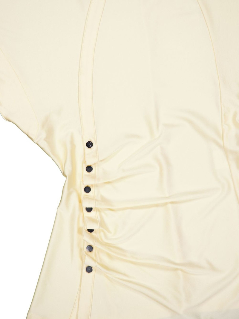 draped-detail round-neck blouse 5