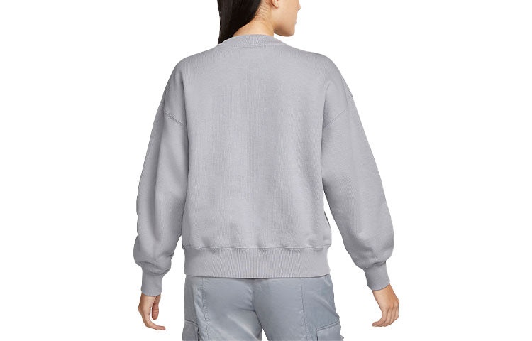 (WMNS) Air Jordan Crew Neck Street Style Long Sleeves 'Grey' DQ4650-054 - 2