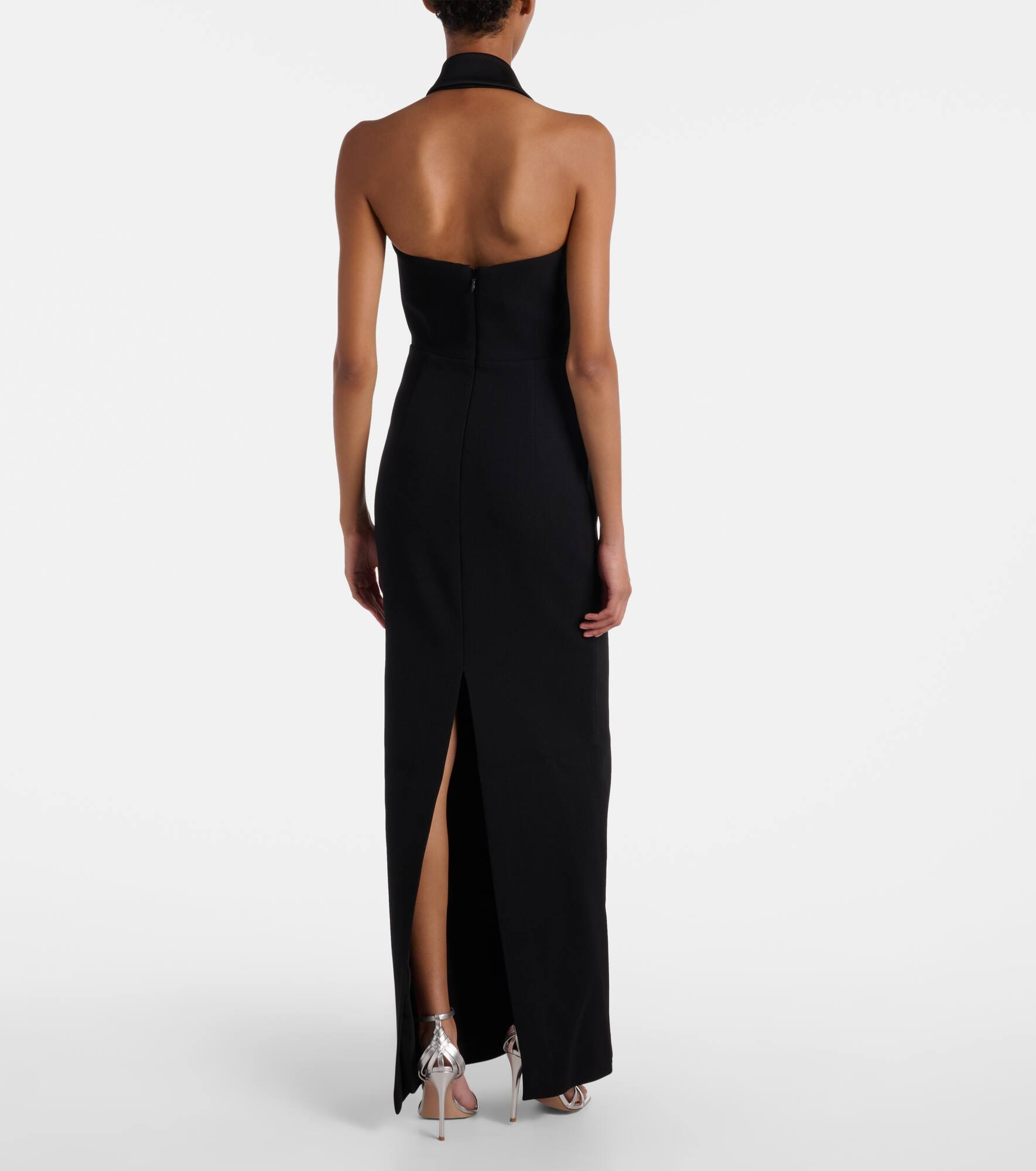 Crystal-embellished halterneck maxi dress - 3