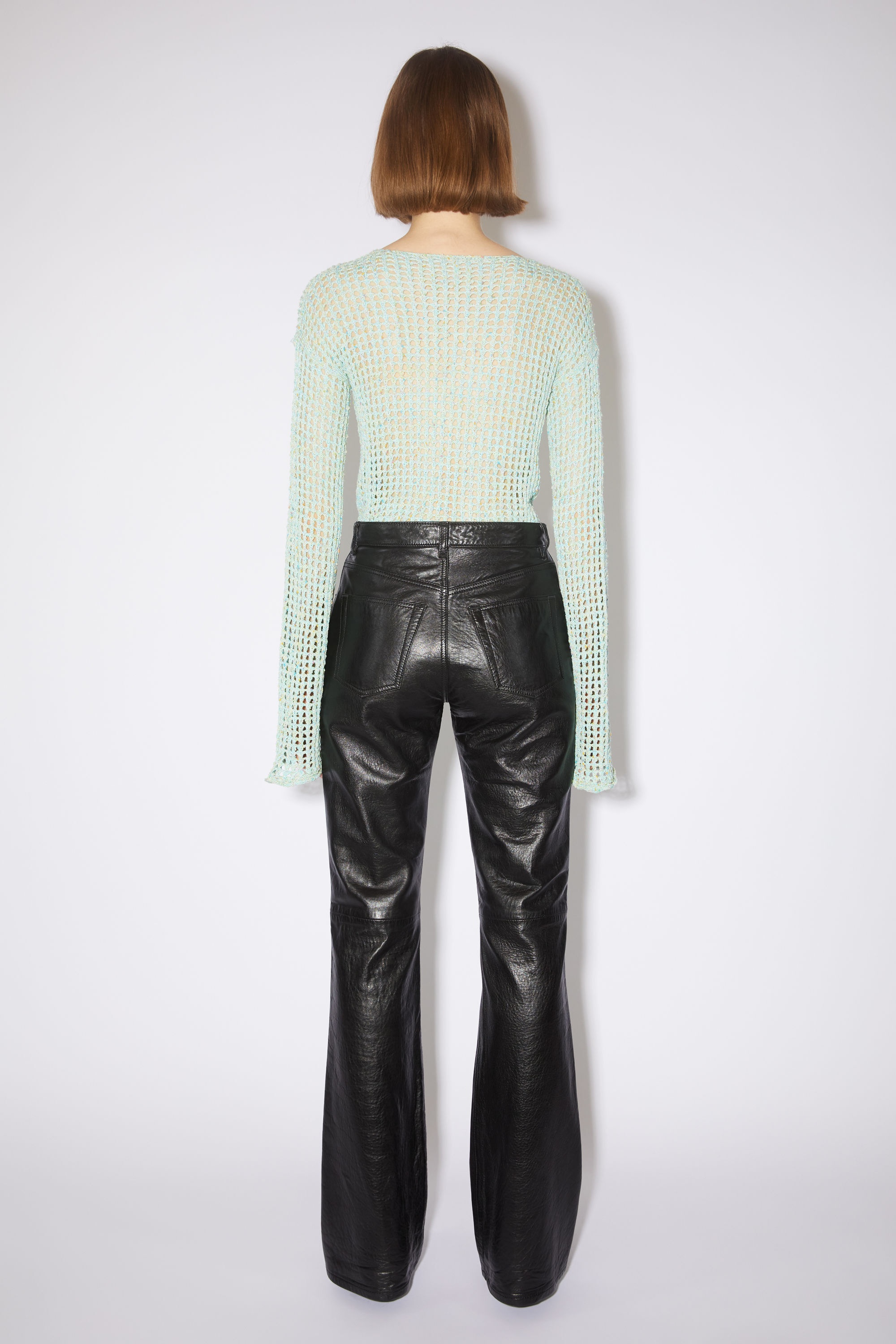 Leather trousers - Black - 3