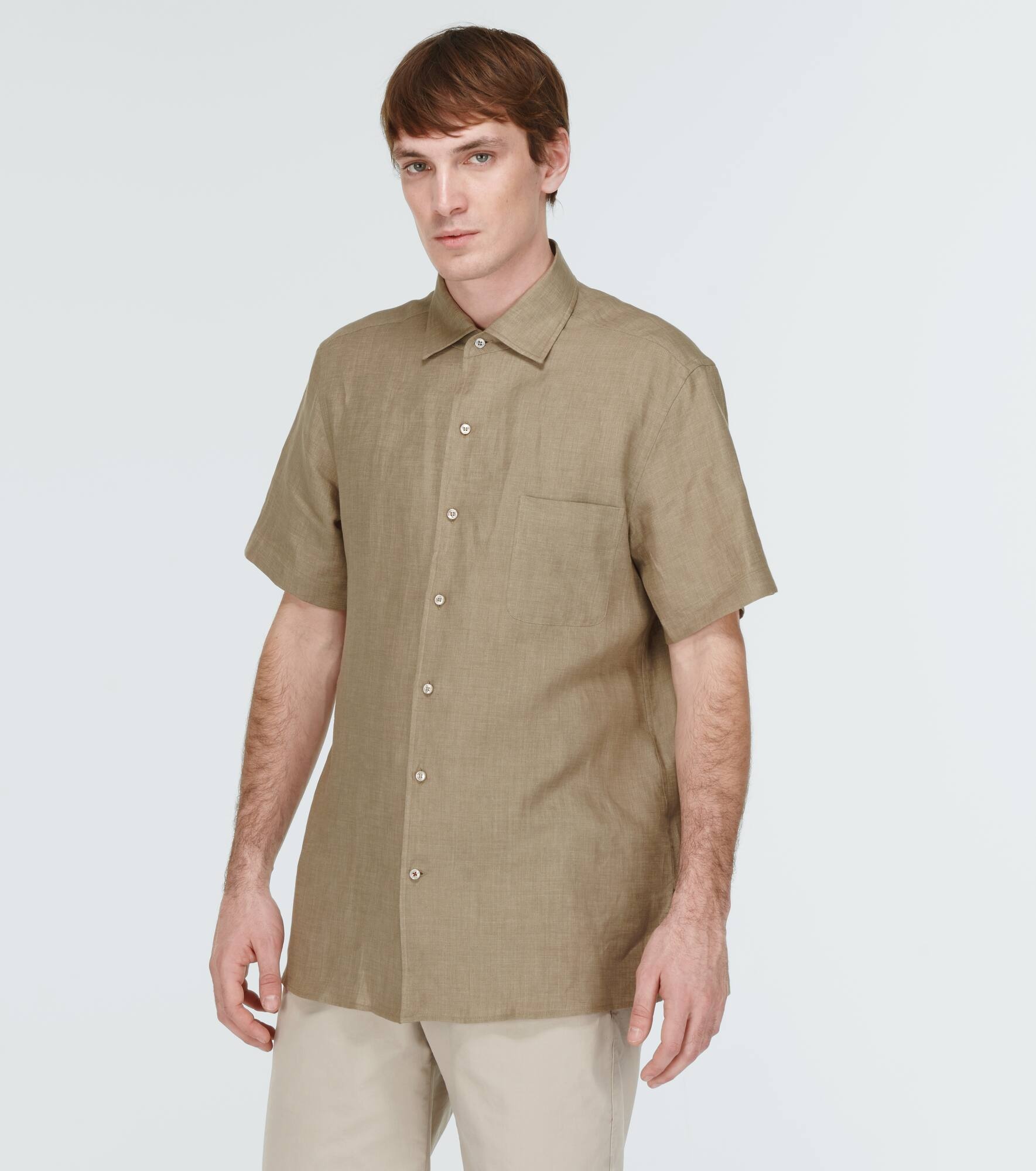 André linen bowling shirt - 3