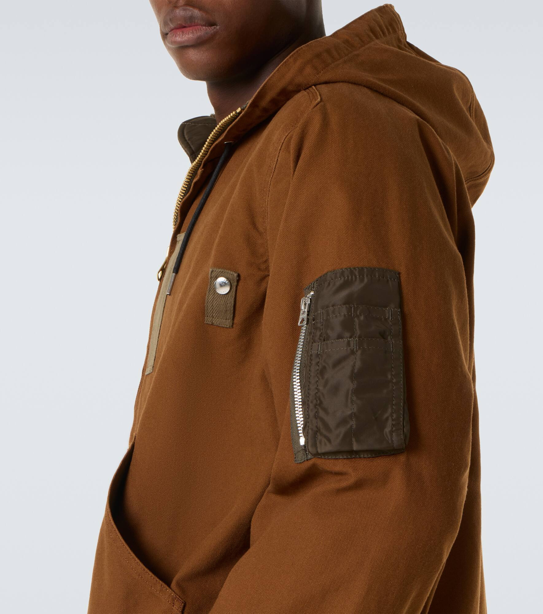 x Carhatt hooded cotton puffer jacket - 6