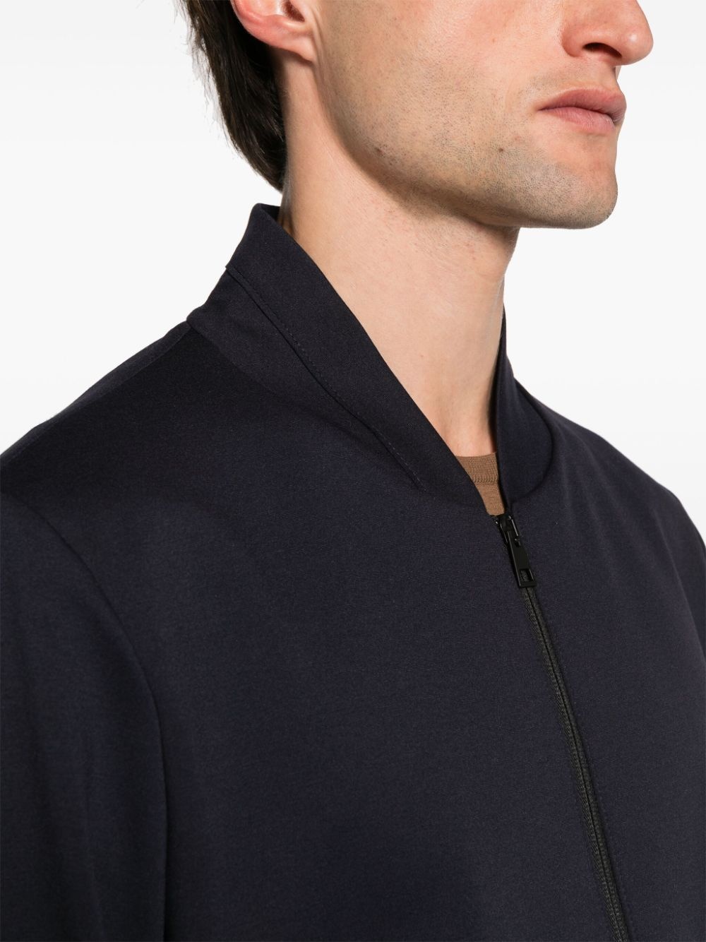 stretch-jersey bomber jacket - 5