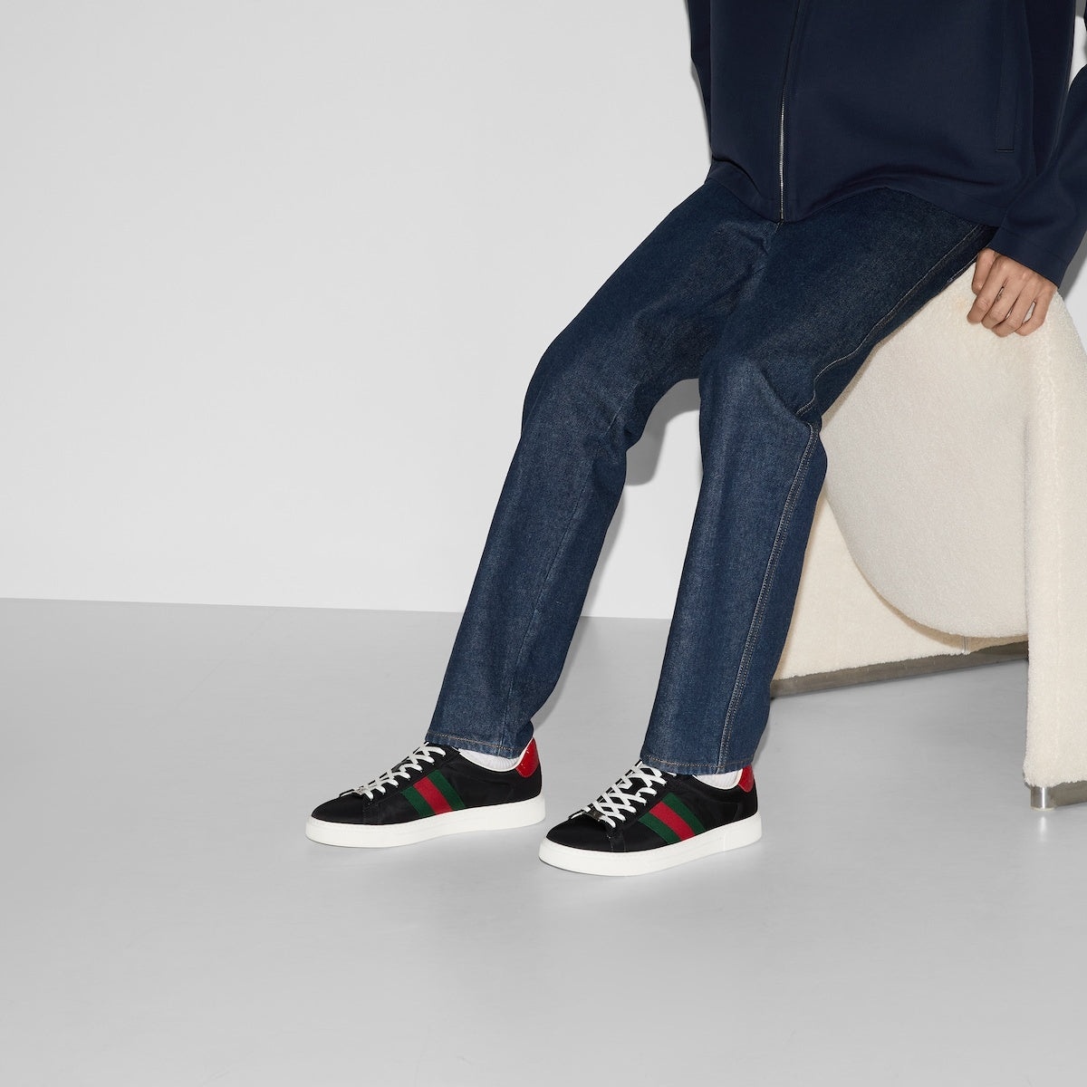 Gucci Ace Web Sneakers - 5