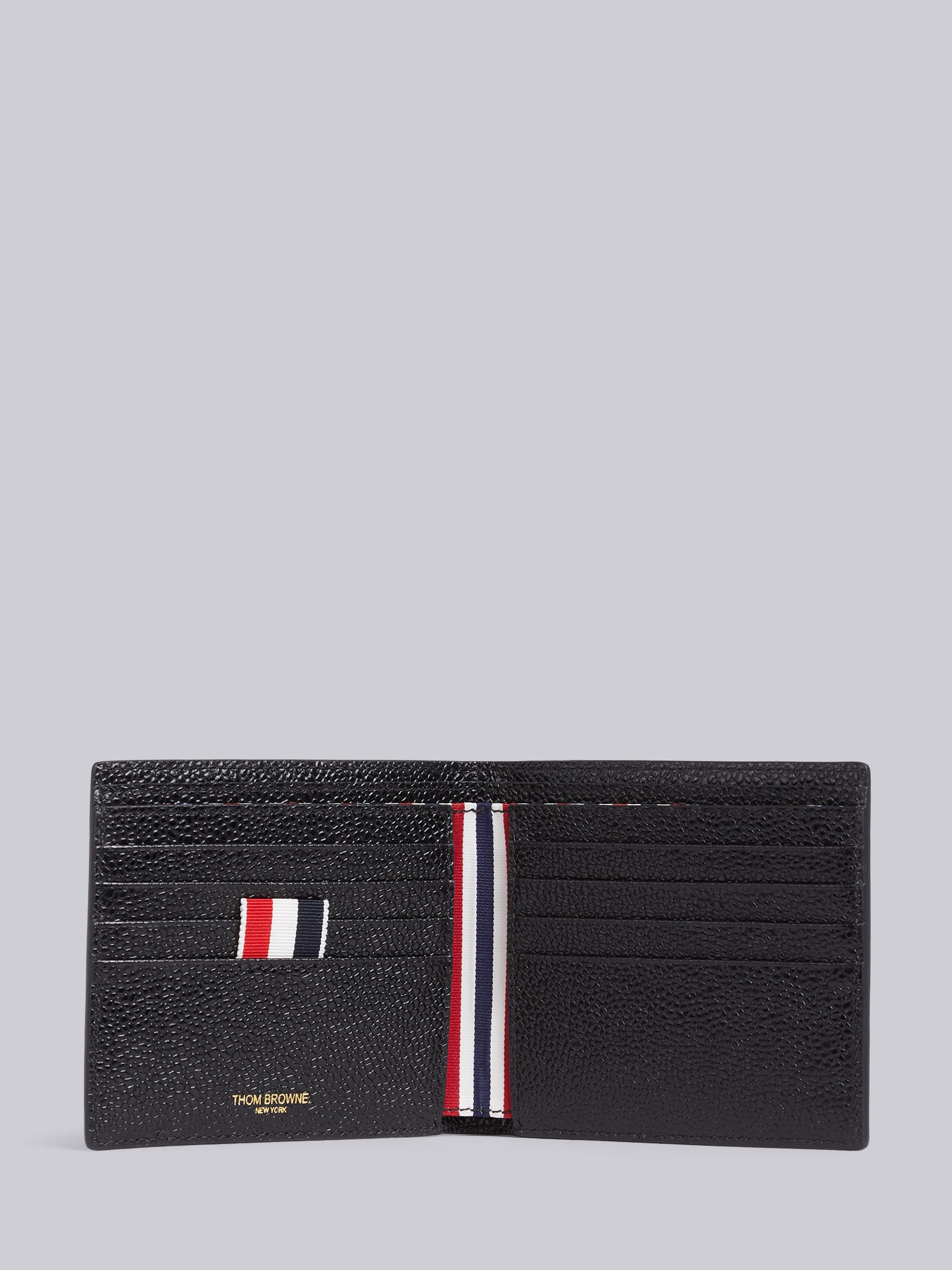 Black Pebbled Calfskin 3-D Printed FC Barcelona Crest Billfold - 3