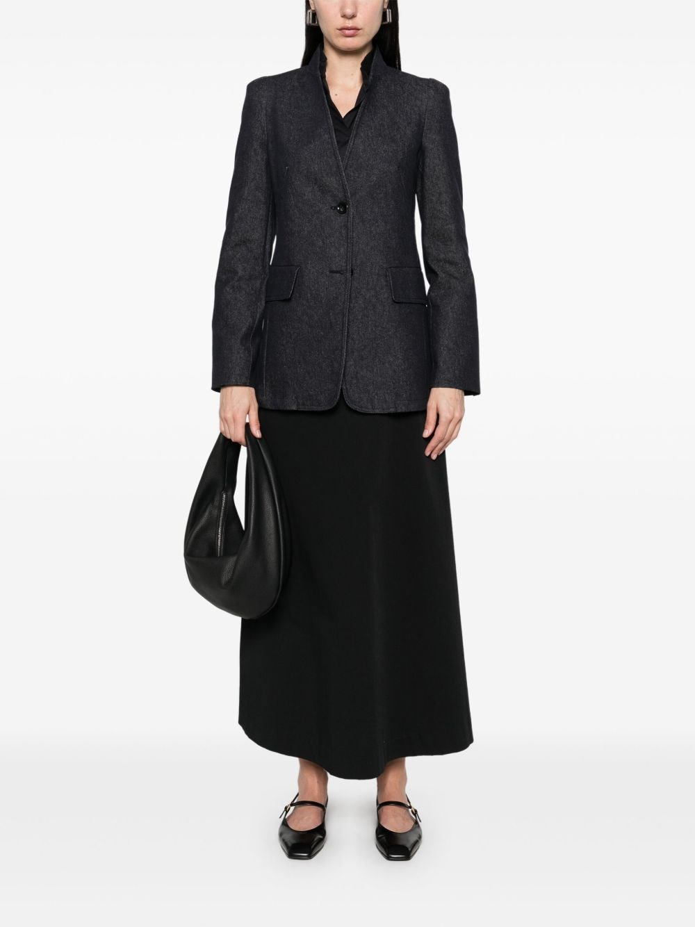 Cotton single-breasted jacket - 5