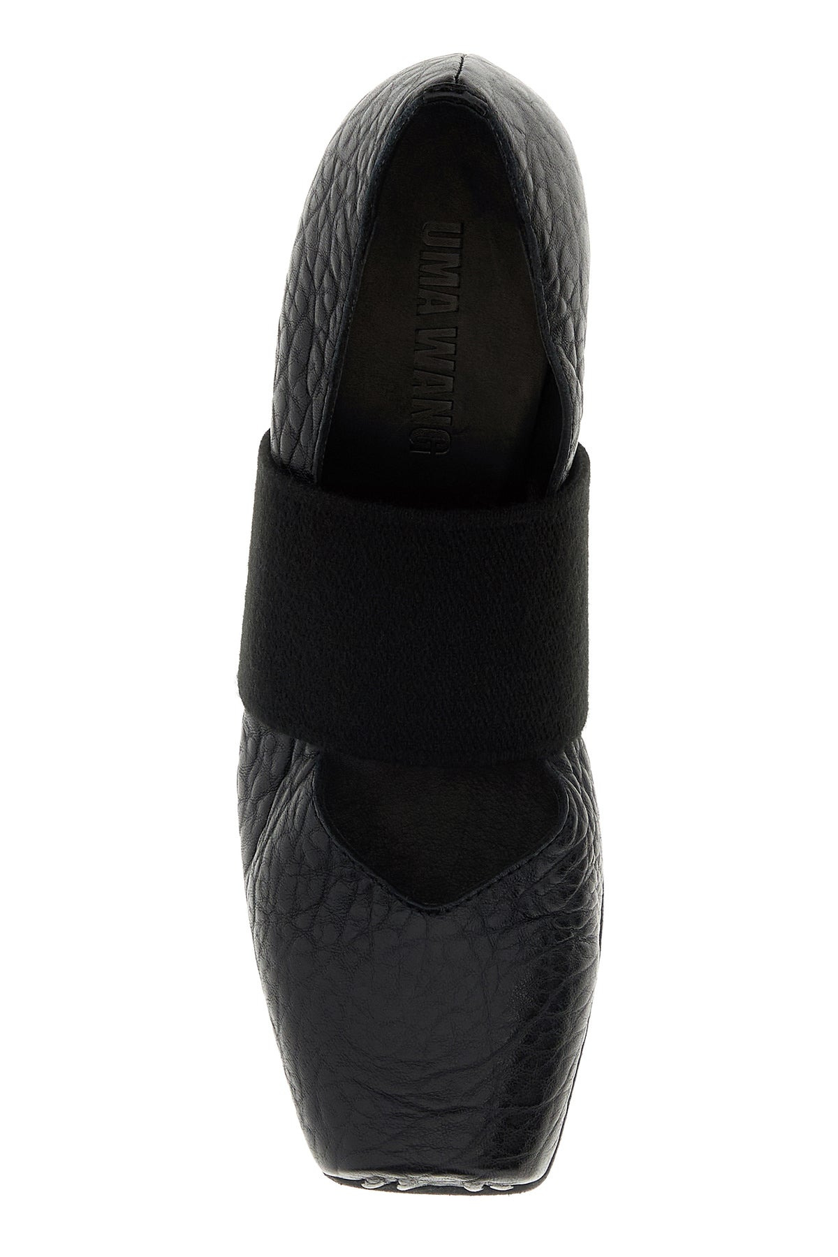 Black leather pumps - 4