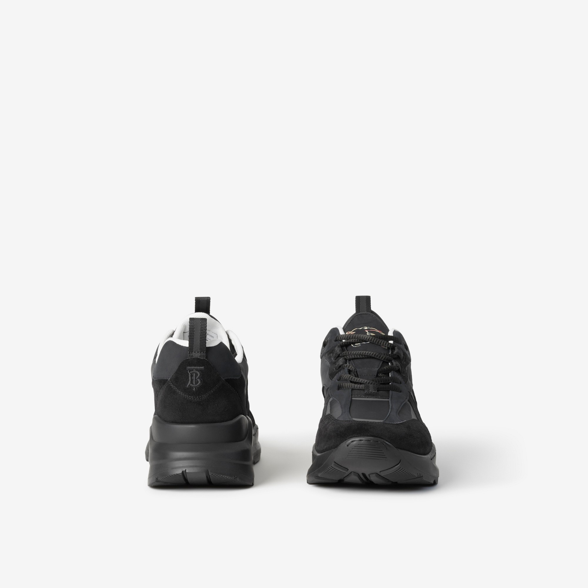 Nylon, Suede and Leather Sneakers - 4