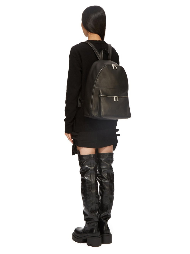Black Porterville Leather Backpack 7