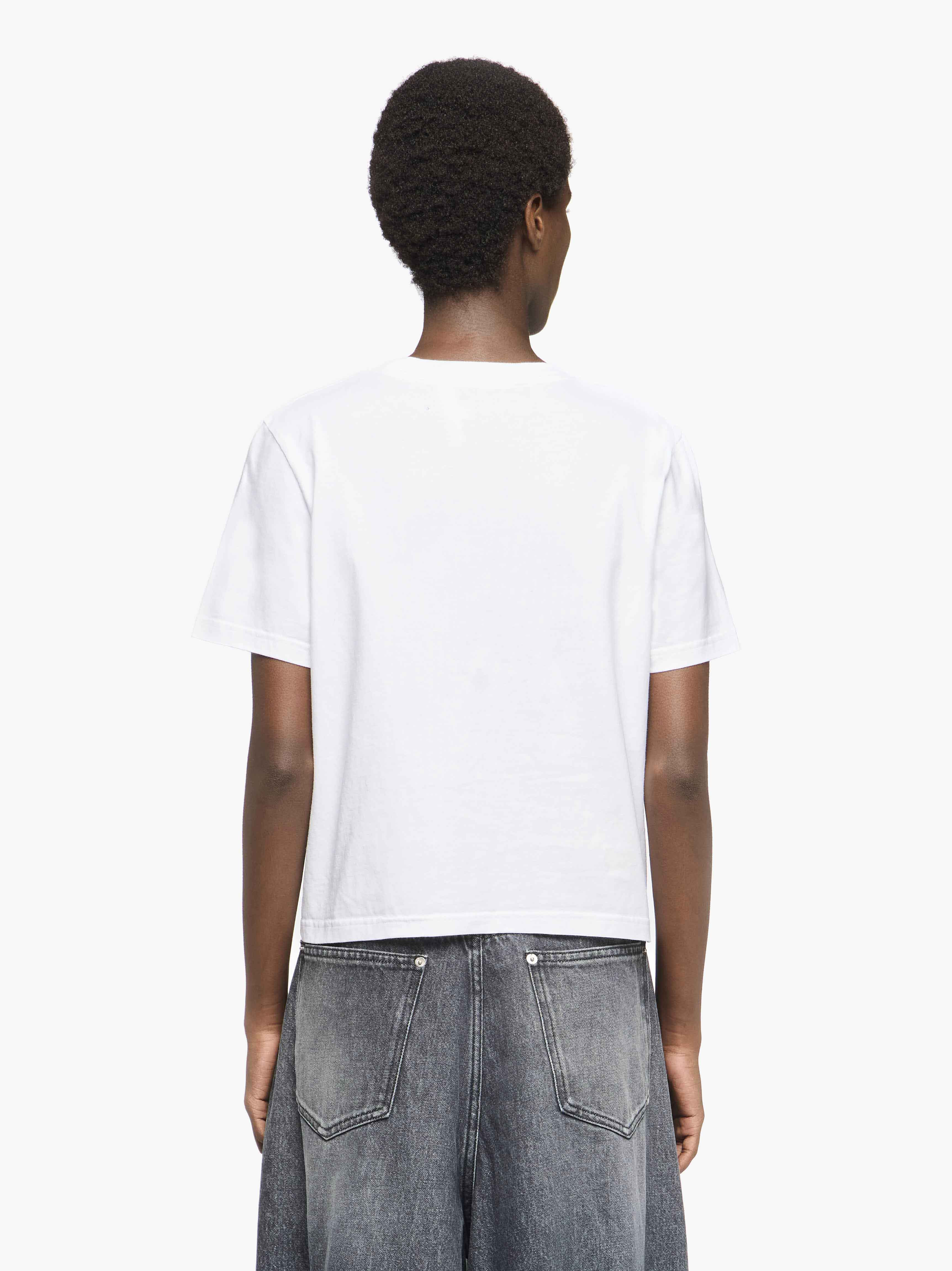 ANCHOR LOGO CROPPED PANELLED T-SHIRT - 3