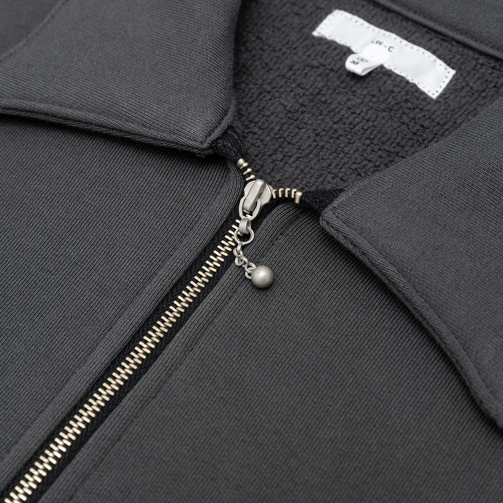 COTTON WOOL QUARTER ZIP SWEATSHIRT - 4