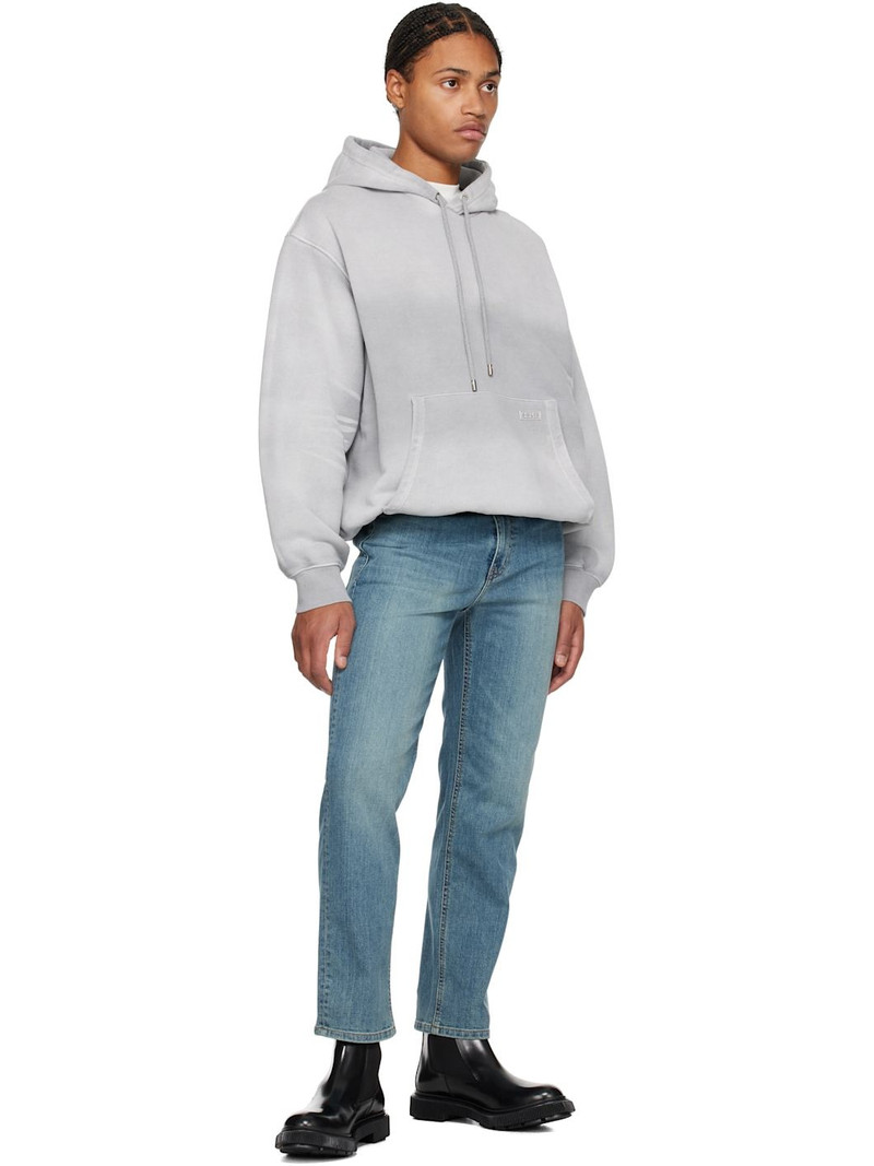 SOLID HOMME Gray Jersey Hoodie outlook