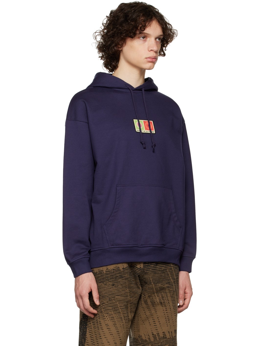 Navy Graphic Patch Hoodie - 2