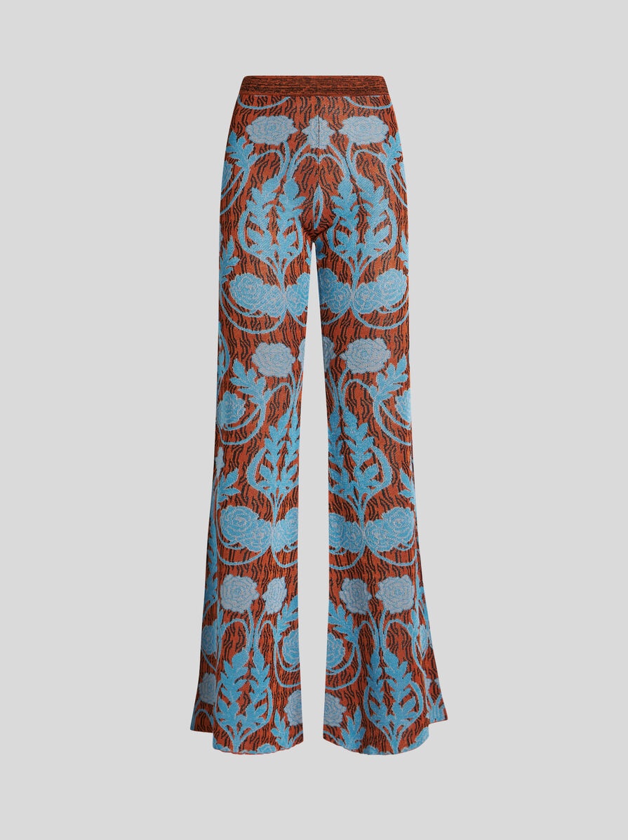 KNIT JACQUARD TROUSERS - 1