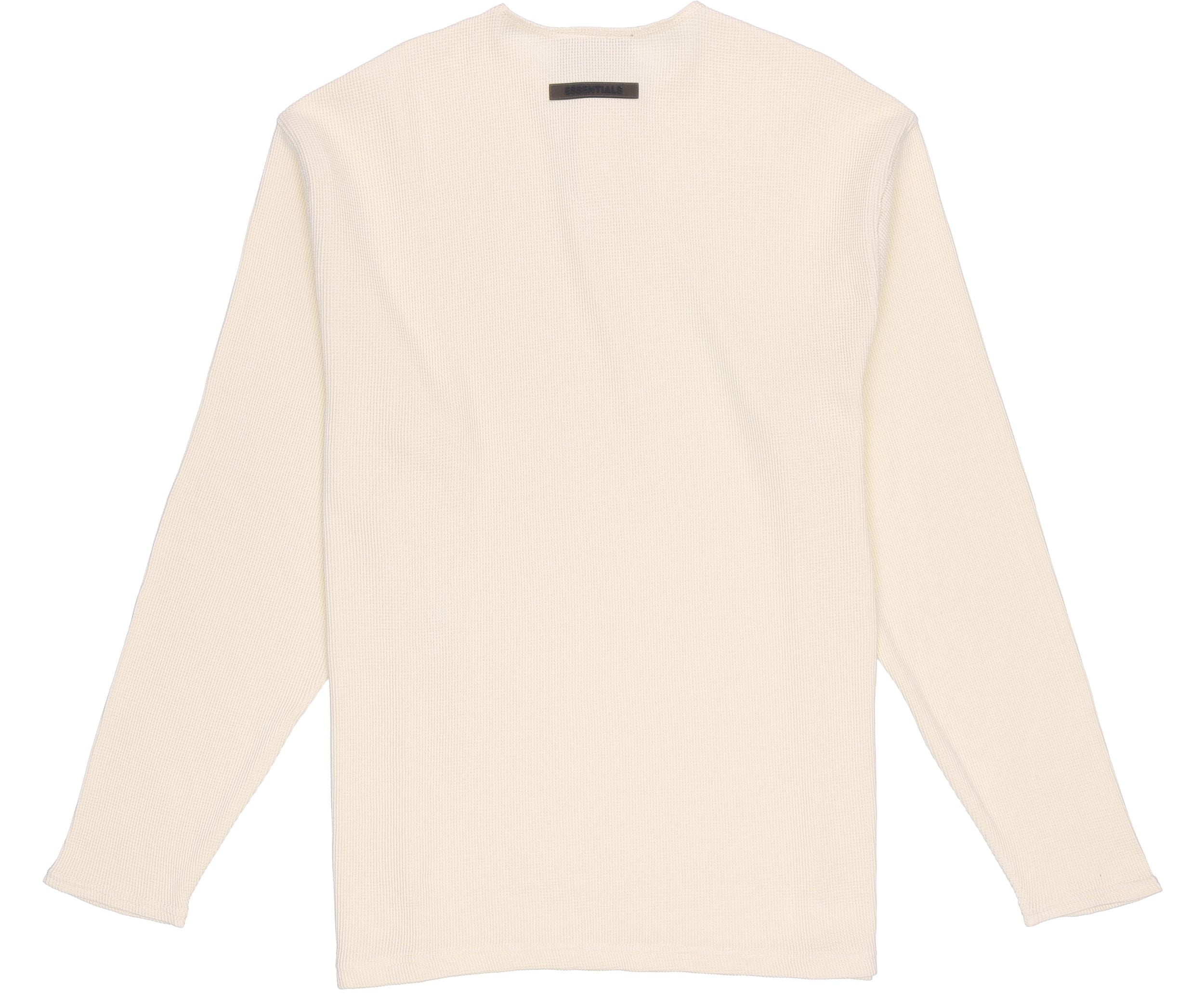 Fear of God Essentials FW20 Thermal Long Sleeve Henley Tee 'Cream' FOG-FW20-170 - 3