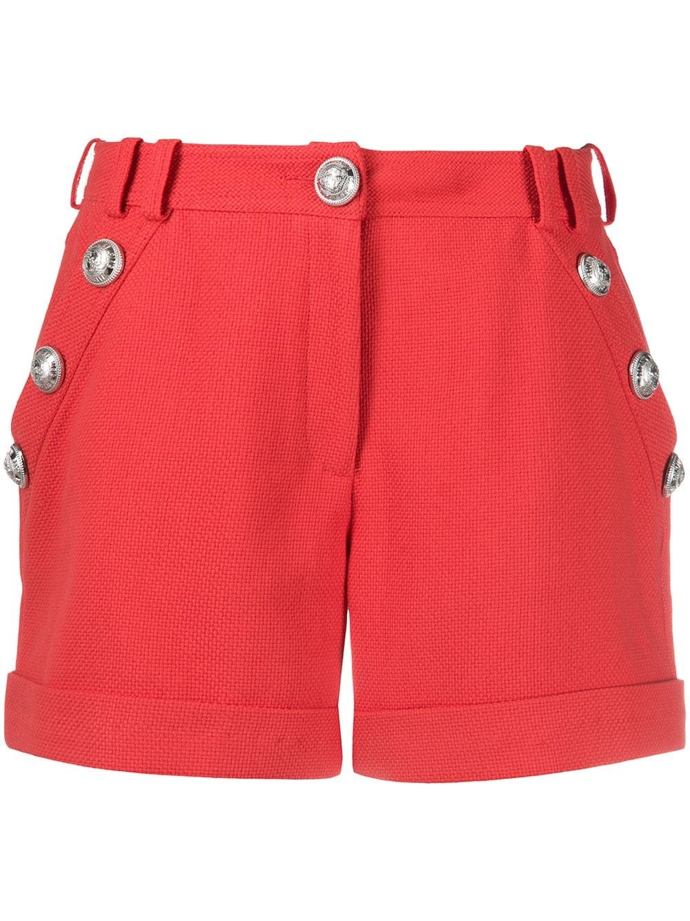 decorative buttons shorts - 1