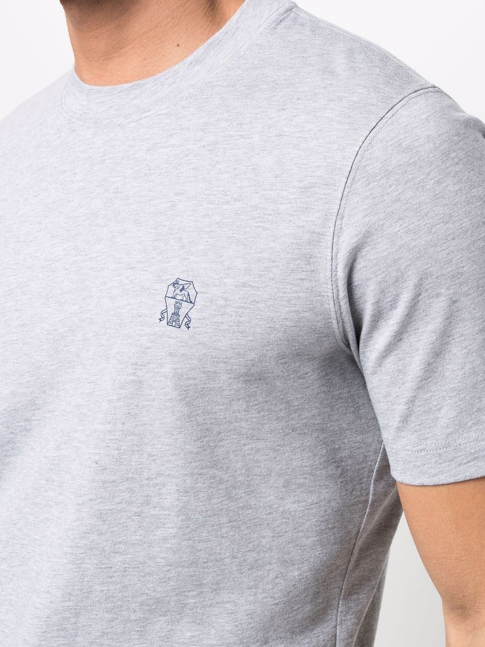 logo embroidered T-shirt - 5