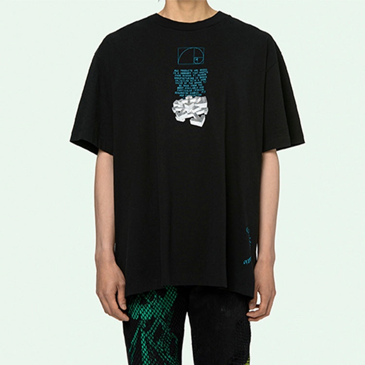 Off-White SS20 Dripping Arrows Loose Short-Sleeved OMAA038R201850051001 - 3