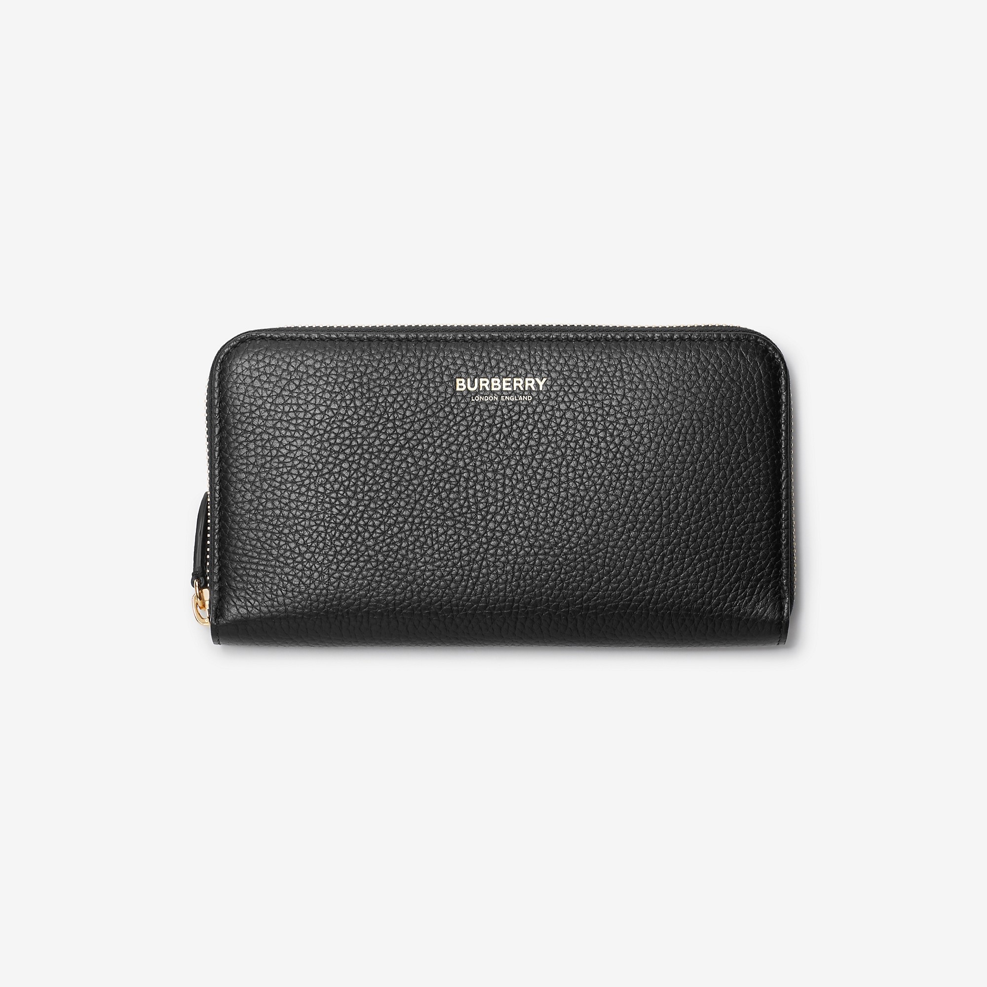 Large Leather Zip Wallet - 1